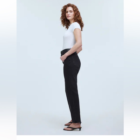 Madewell black wash curvy 90s straight jeans size 27 - Picture 2 of 8